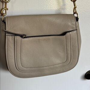 Marc Jacobs Leather Shoulder Bag with Gold Hardware and Pebbled Texture